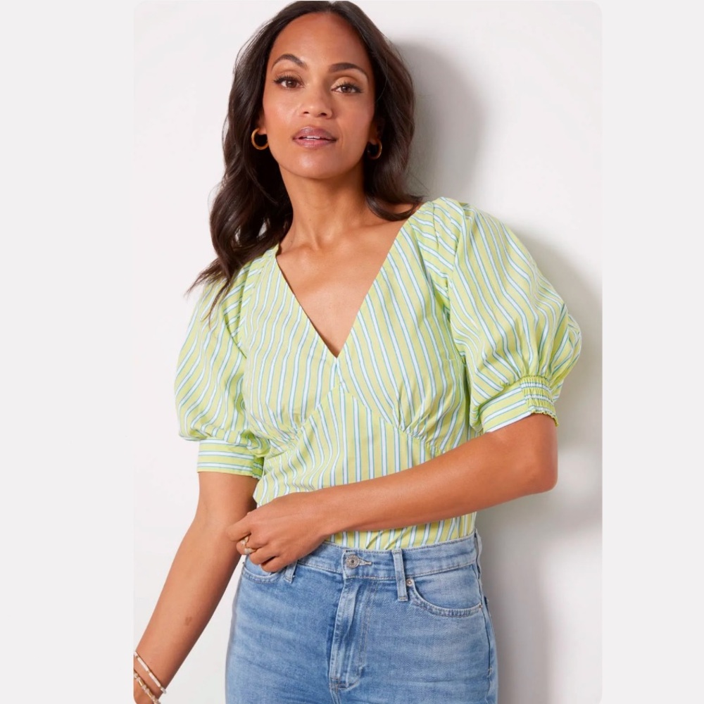 2/$20   Sanctuary V-Neck
Striped poplin Blouse
